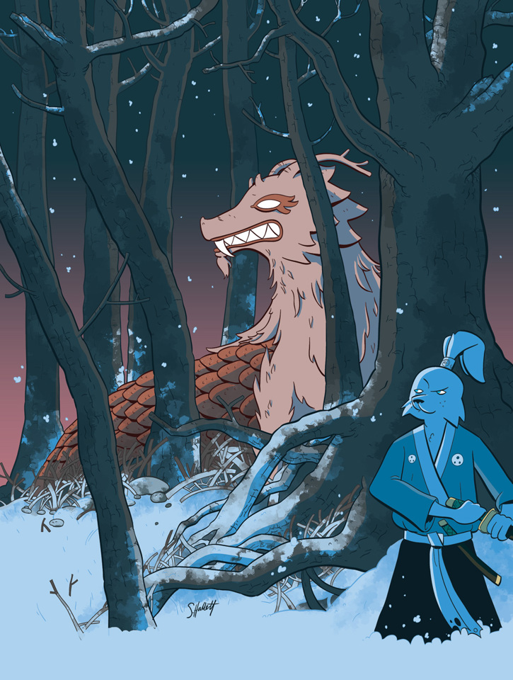 Usagi Yojimbo An illustration of Stan Sakai's Usagi Yojimbo, originally published in The Sakai Project book.